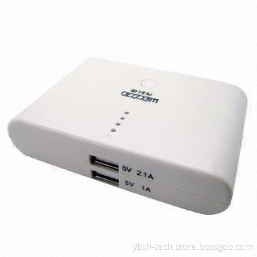 Power Banks with High Transformation Rate of 10,400mAh and Automatic Power-off Controlling Function